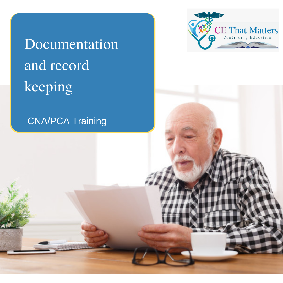Documentation and record keeping